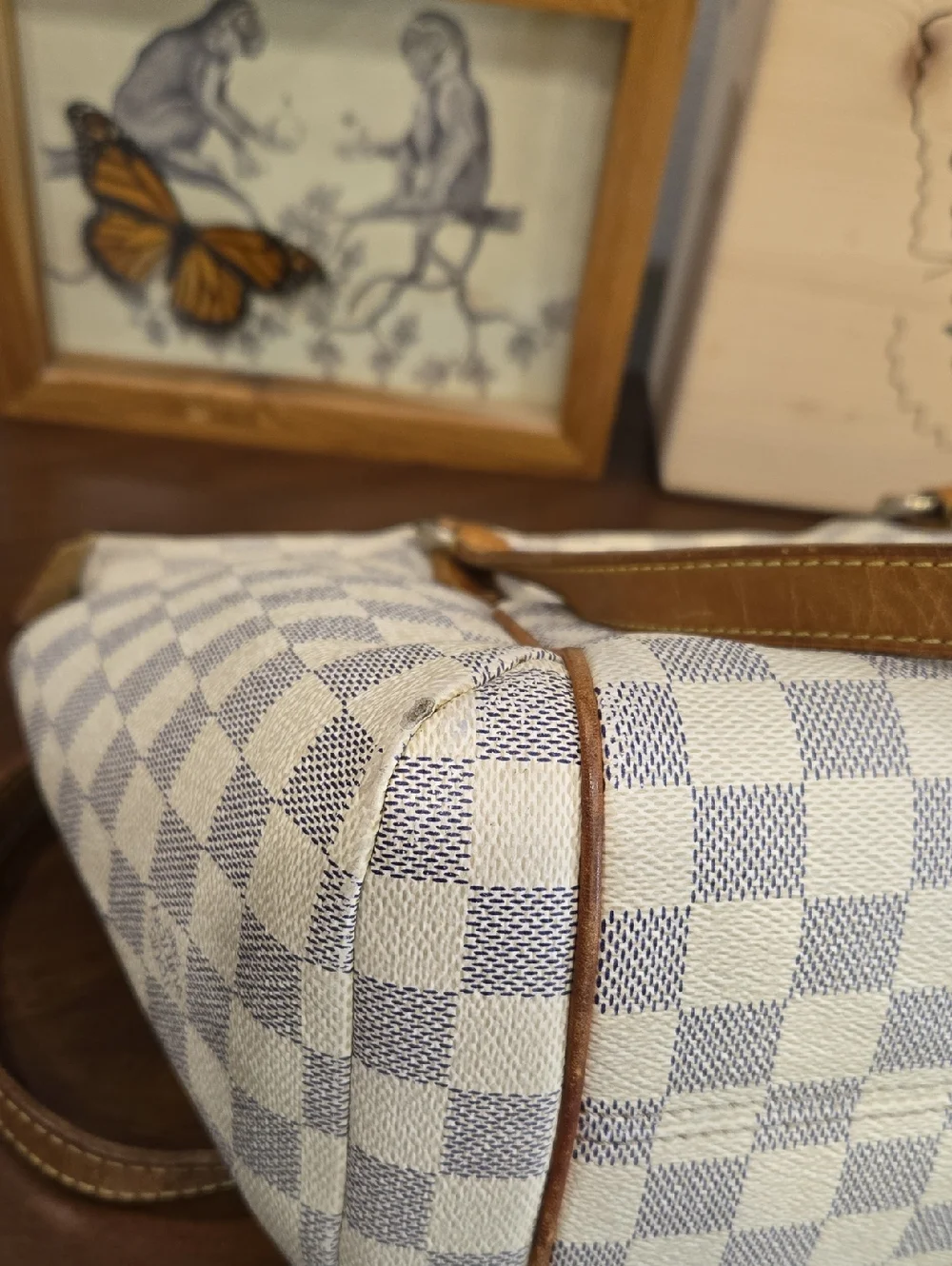 LOUIS VUITTON TOTALLY PM DAMIER AZUR SHOULDER BAG - GUC! - Picture 16 of 16